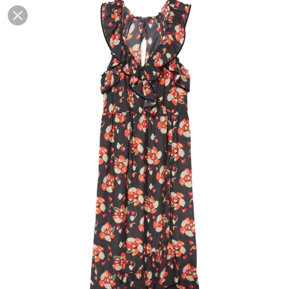 Ruffled maxi dress